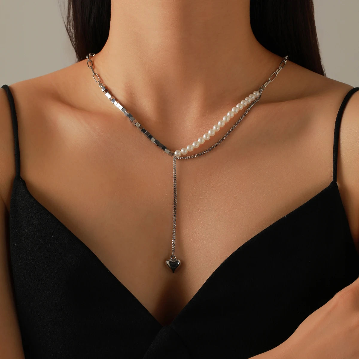 Luxury Pearl Simple Women Necklace Minimalism Beads Choker Crystal Necklace For Girls Jewelry Trend Wedding Nake Accessories